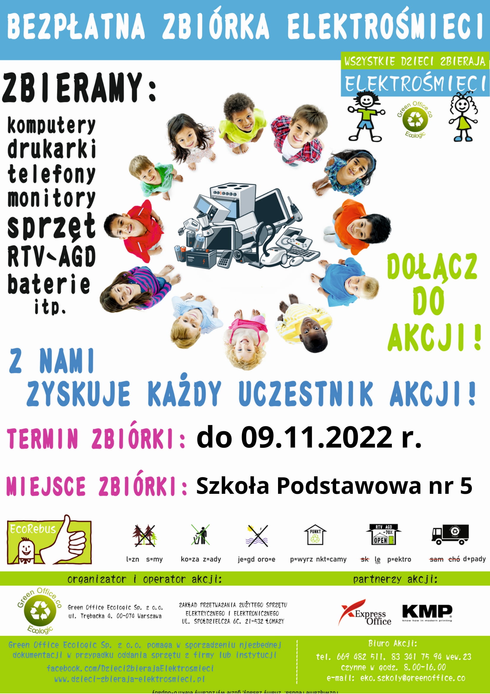plakat ,,elektrośmieci"