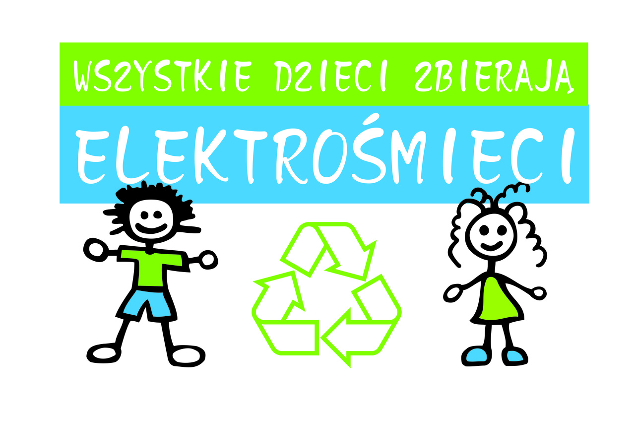 logo akcji ,,Wszystkie dzieci zbierają elektrośmieci"