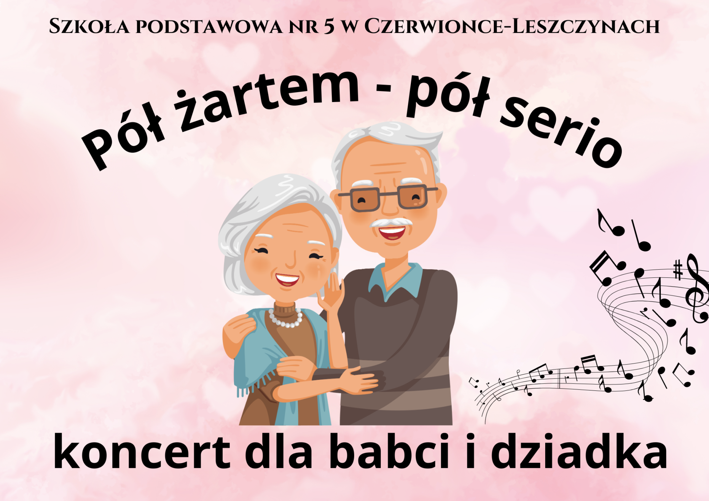 Zaproszenie na koncert dla Dziadków