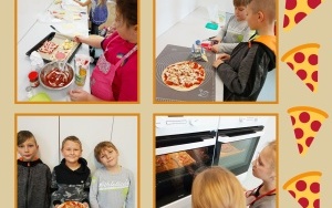 Przygotowywanie pizzy przez klasę 2b.