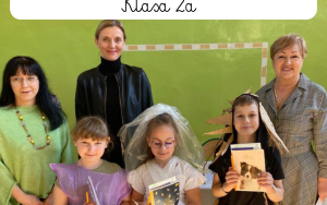 Pokaz mody ekologicznej w klasach I-III, wyróżnione kreacje