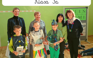 Pokaz mody ekologicznej w klasach I-III, wyróżnione kreacje
