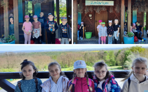 Uczniowie klasy 1b w Śląskim Ogrodzie Botanicznym w Mikołowie