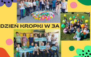 Klasy I -III podczas Obchodów MIędzynarodowego Dnia Kropki
