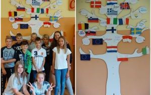 Klasa 7b podczas Obchodów Europejskiego Dnia Języków Obcych