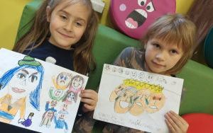 Ilustracje dotyczące przeczytanych opowiadań wykonane przez uczestniczki zajęć świetlicowych (1)